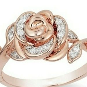 New Gen. Topaz & Rose Gold Ring Size: 8!